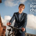 Berliner Radler unterstützen den Volksentscheid Fahrrad, denn …