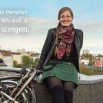 Berliner Radlerinnen unterstützen den Volksentscheid Fahrrad, denn …